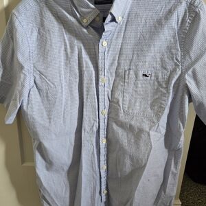 Vineyard Vines Men's Blue Button-Down Shirt